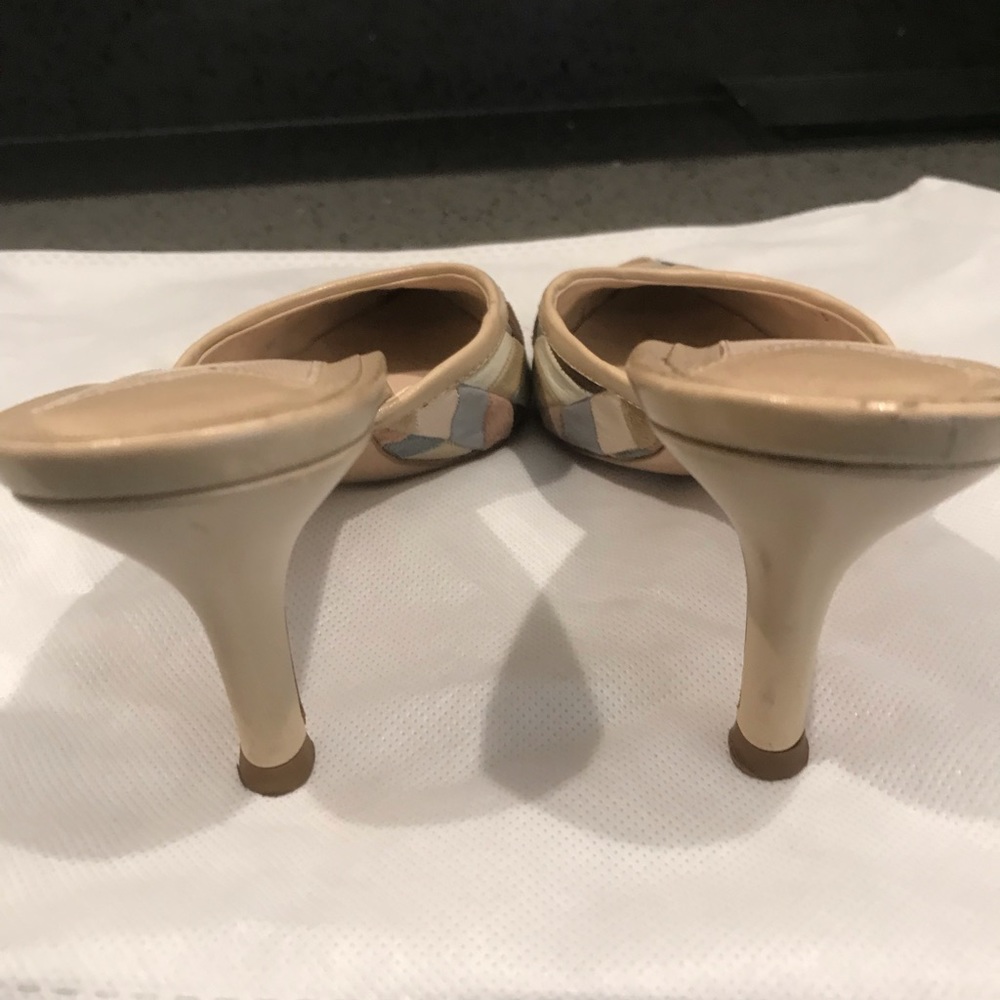 Vintage Bruno Magli Kitten Heel Mules - Picture 3 of 4